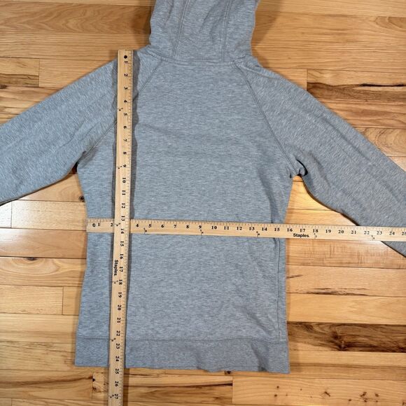 The North Face Hoodie Womens Medium Gray Pullover Half Dome Logo Kangaroo Pocket - Picture 6 of 6